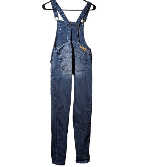 YMI Los Angeles USA Made Bib Overalls Blue Stretch Juniors Size 5 - Picture 2 of 14